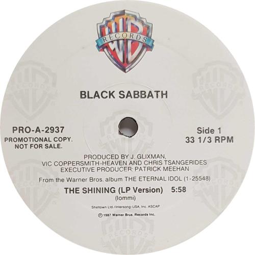 Black Sabbath The Shining 12" vinyl single (12 inch record / Maxi-single) US BLK12TH111966