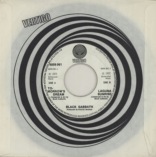 Black Sabbath Tomorrow's Dream - 1st - Wide 7" vinyl single (7 inch record / 45) UK BLK07TO575377