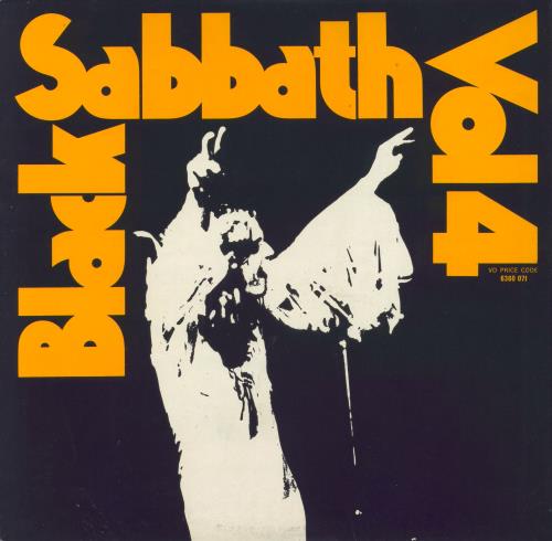 Black Sabbath Vol. 4 - 1� vinyl LP album (LP record) UK BLKLPVO792955