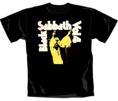 Black Sabbath Vol. 4 [Yellow] T-Shirt - Medium t-shirt UK BLKTSVO355015