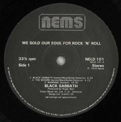 Black Sabbath We Sold Our Soul For Rock 'N' Roll - EX 2-LP vinyl record set (Double LP Album) UK BLK2LWE520995