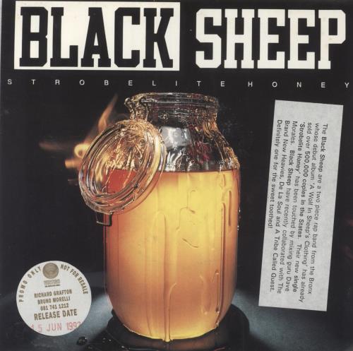 Black Sheep Strobelite Honey - Promo 7" vinyl single (7 inch record / 45) UK Y3C07ST855263
