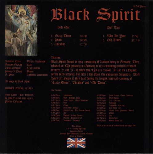 Black Spirit Black Spirit vinyl LP album (LP record) UK 1VALPBL754038
