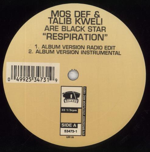 Black Star (Rap) Respiration 12" vinyl single (12 inch record / Maxi-single) UK Q7512RE853691