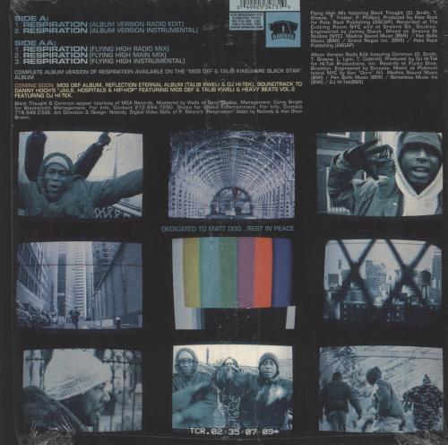 Black Star (Rap) Respiration 12" vinyl single (12 inch record / Maxi-single) UK Q7512RE853691