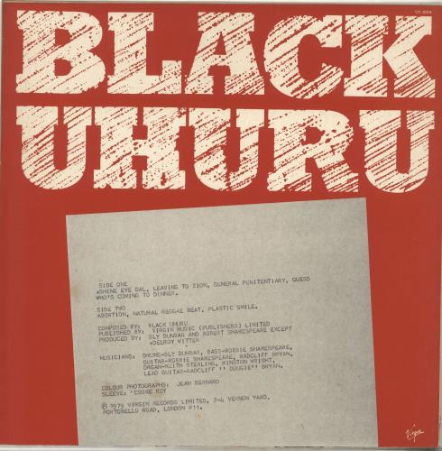 Black Uhuru Black Uhuru vinyl LP album (LP record) UK BUHLPBL444056