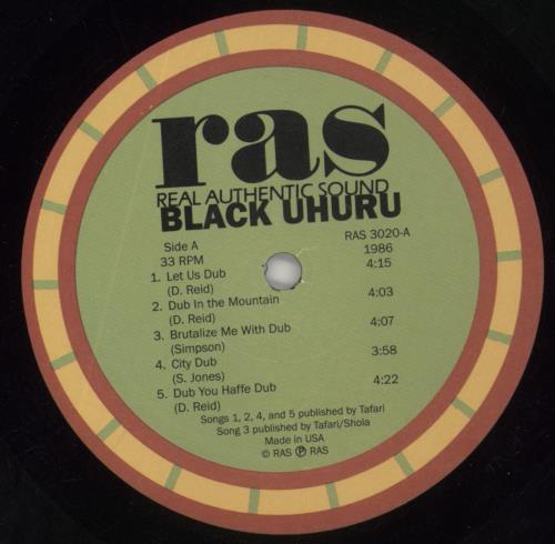 Black Uhuru Brutal Dub vinyl LP album (LP record) US BUHLPBR664705