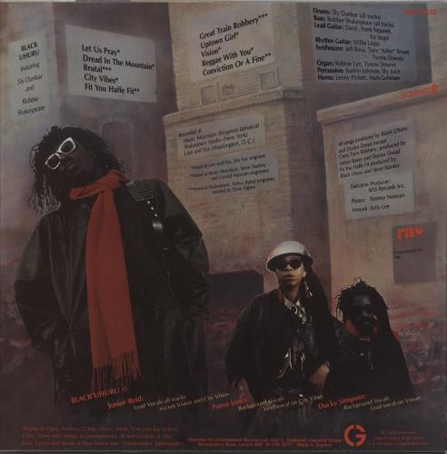 Black Uhuru Brutal vinyl LP album (LP record) UK BUHLPBR877354