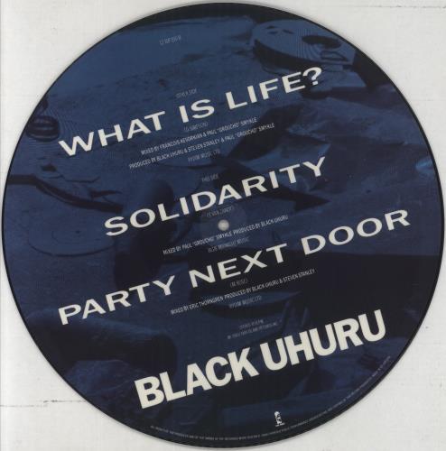 Black Uhuru What Is Life - Blue Tinted 12" vinyl picture disc (12 inch picture record) UK BUH2PWH28020