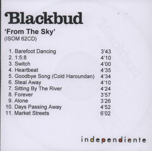 Blackbud From The Sky CD-R acetate UK BL5CRFR665781