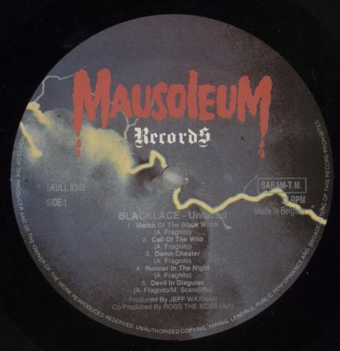 Blacklace Unlaced vinyl LP album (LP record) Belgian Z45LPUN724558