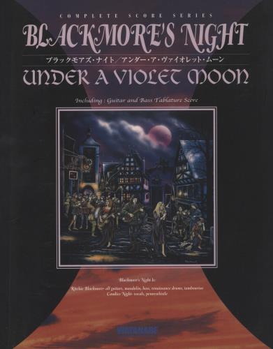 Blackmore's Night Under A Violet Moon book Japanese BN-BKUN822986