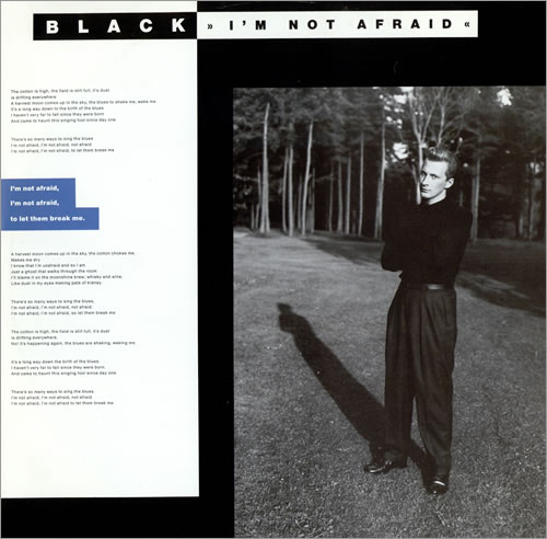 Black I'm Not Afraid 12" vinyl single (12 inch record / Maxi-single) UK BAK12IM116336