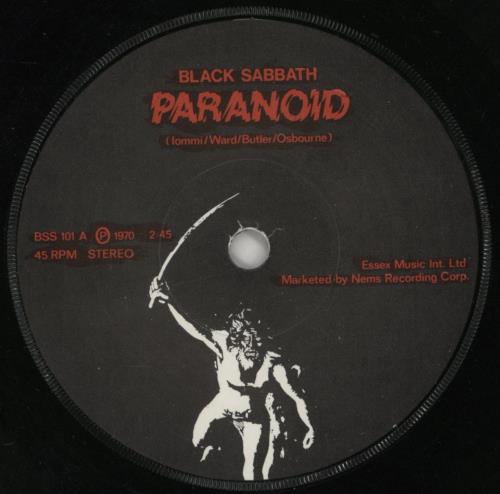 人気が高い Black Sabbath 7 UK Paranoid 洋楽