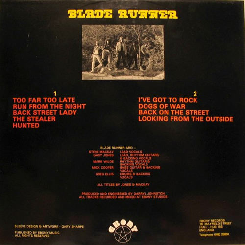 Blade Runner (NWOBHM) Hunted vinyl LP album (LP record) UK C8ALPHU557425
