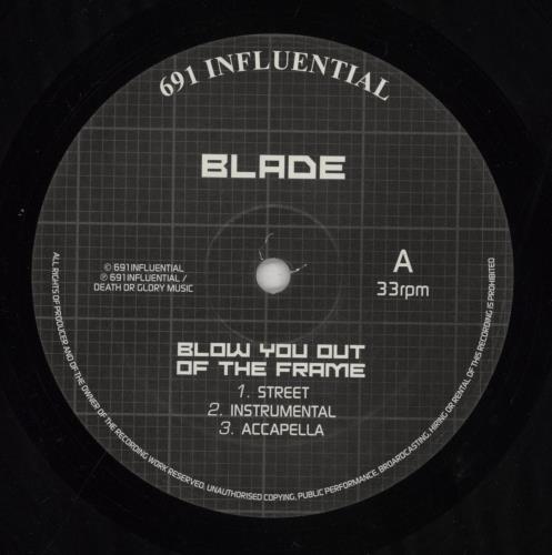 Blade Blow You Out The Frame + Press Release 12" vinyl single (12 inch record / Maxi-single) UK 14B12BL855118