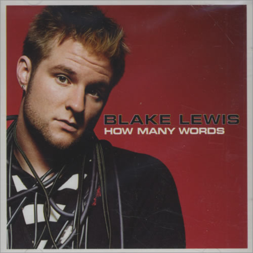 Blake Lewis How Many Words CD single (CD5 / 5") US EWIC5HO431846