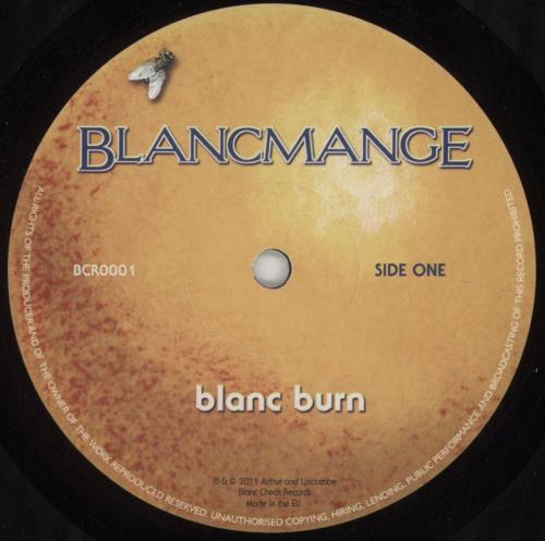 Blancmange Blanc Burn vinyl LP album (LP record) UK BLALPBL851370