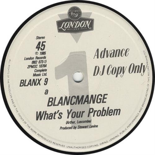 Blancmange What's Your Problem 12" vinyl single (12 inch record / Maxi-single) UK BLA12WH267336