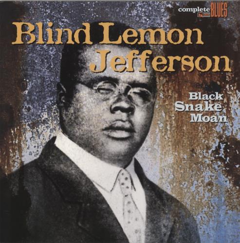 Blind Lemon Jefferson Black Snake Moan - 180gm - Blue Vinyl vinyl LP album (LP record) German B3JLPBL871090