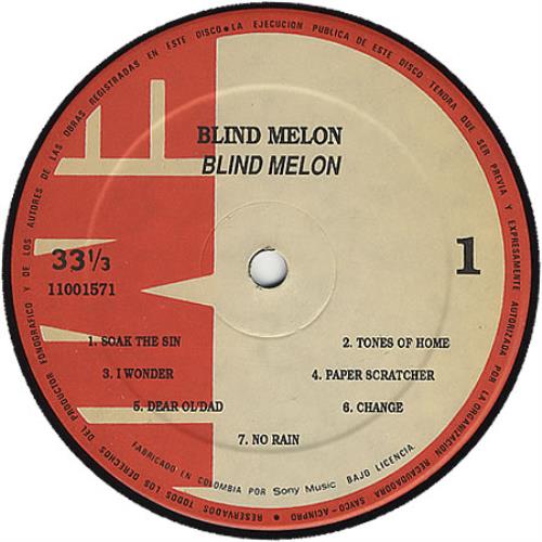Blind Melon Blind Melon vinyl LP album (LP record) Colombian BDMLPBL321121
