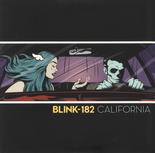 Blink 182 California - Yellow/Black Marble Vinyl 2-LP vinyl record set (Double LP Album) US B182LCA829227
