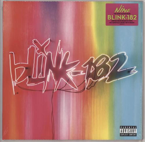 Blink 182 Nine - Neon Magenta Vinyl - Sealed vinyl LP album (LP record) UK B18LPNI730092
