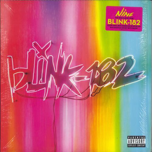 Blink 182 Nine - Warm Splatter Vinyl vinyl LP album (LP record) UK B18LPNI786485