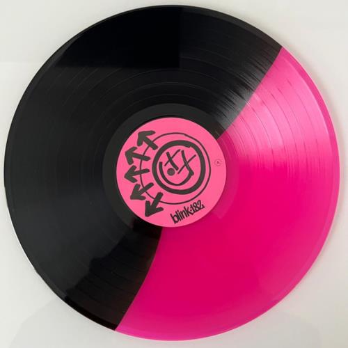 Blink 182 One More Time - Pink / Black Split Vinyl  - Lenticular Sleeve vinyl LP album (LP record) UK B18LPON869798