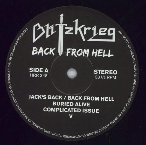 Blitzkrieg Back From Hell 2-LP vinyl record set (Double LP Album) German IEG2LBA819573