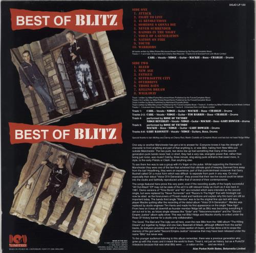 Blitz Best Of Blitz + 7" single vinyl LP album (LP record) UK BLILPBE767105