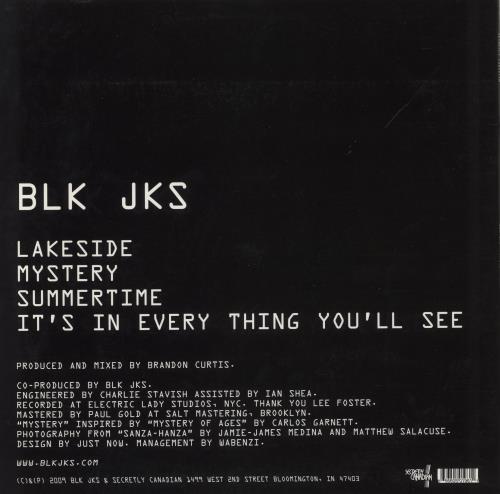 BLK JKS Mystery EP 12" vinyl single (12 inch record / Maxi-single) US 73512MY886197