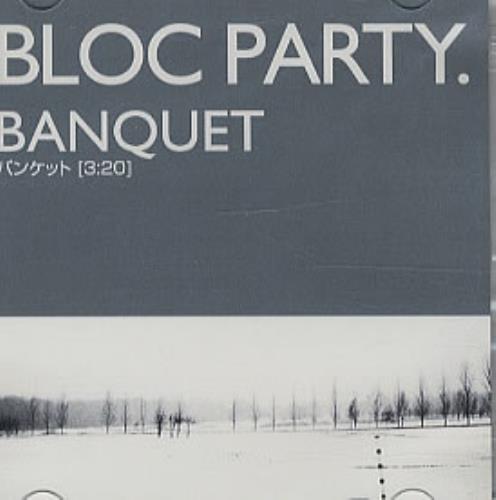 Bloc Party Banquet CD-R acetate Japanese BB5CRBA320917