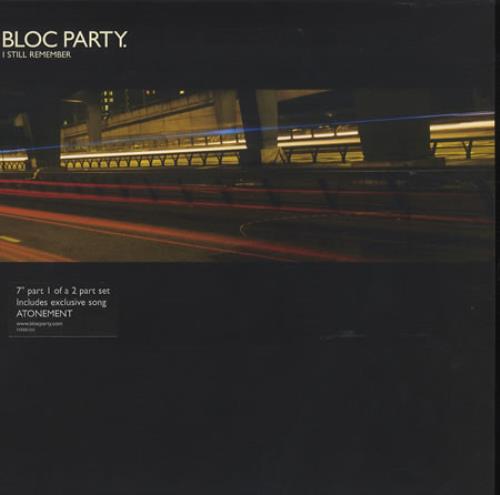 Bloc Party I Still Remember 7" vinyl single (7 inch record / 45) UK BB507IS395565