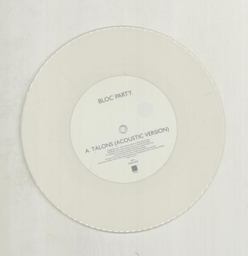 Bloc Party Talons - White vinyl 7" vinyl single (7 inch record / 45) UK BB507TA449828
