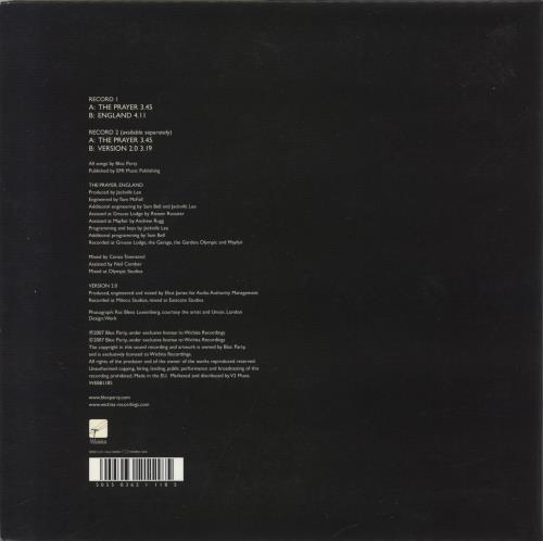 Bloc Party The Prayer 7" vinyl single (7 inch record / 45) UK BB507TH383246