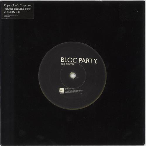Bloc Party The Prayer 7" vinyl single (7 inch record / 45) UK BB507TH383249