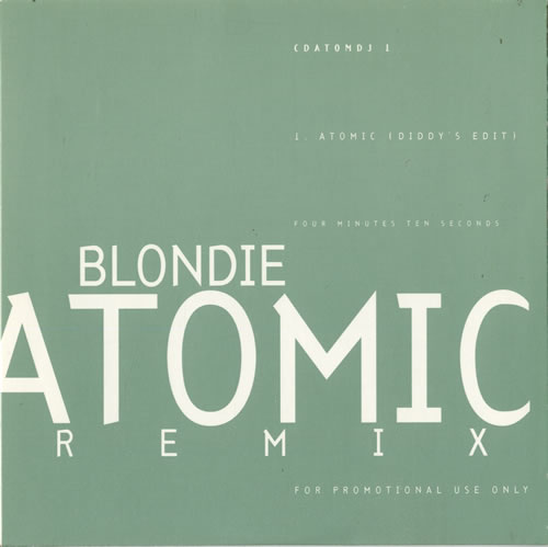 Blondie Atomic Remix CD single (CD5 / 5") UK BLOC5AT32191