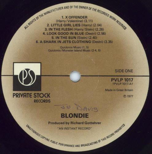 Blondie Blondie - 1st - WOL vinyl LP album (LP record) UK BLOLPBL813830