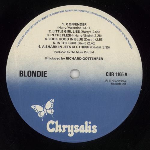 Blondie Blondie vinyl LP album (LP record) US BLOLPBL348096
