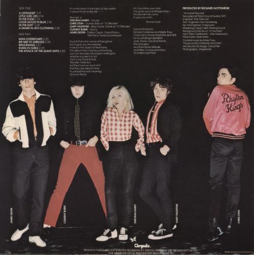 Blondie Blondie vinyl LP album (LP record) Canadian BLOLPBL598094
