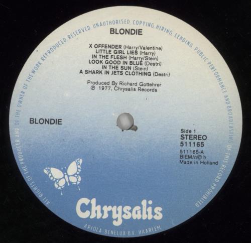 Blondie Blondie vinyl LP album (LP record) Dutch BLOLPBL868865