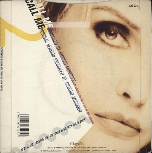 Blondie Call Me 7" vinyl single (7 inch record / 45) UK BLO07CA159161