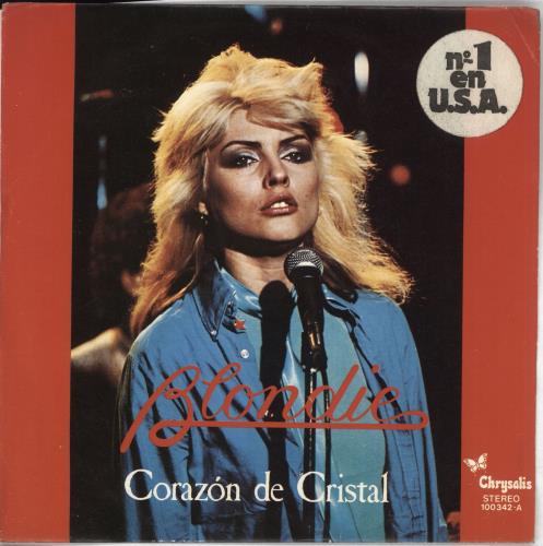 Blondie Corazon De Cristal 7" vinyl single (7 inch record / 45) Spanish BLO07CO170709