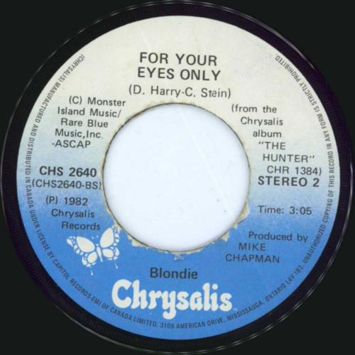 Blondie Danceway - VG 7" vinyl single (7 inch record / 45) Canadian BLO07DA804673