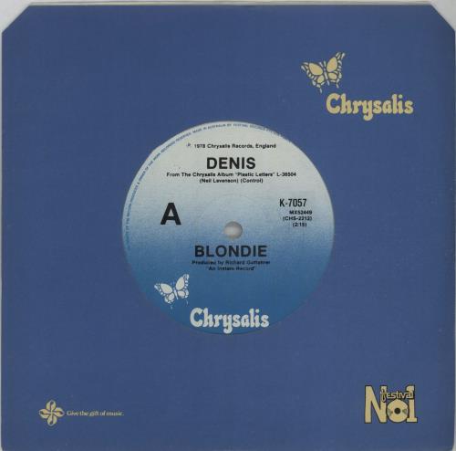 Blondie Denis 7" vinyl single (7 inch record / 45) Australian BLO07DE655294