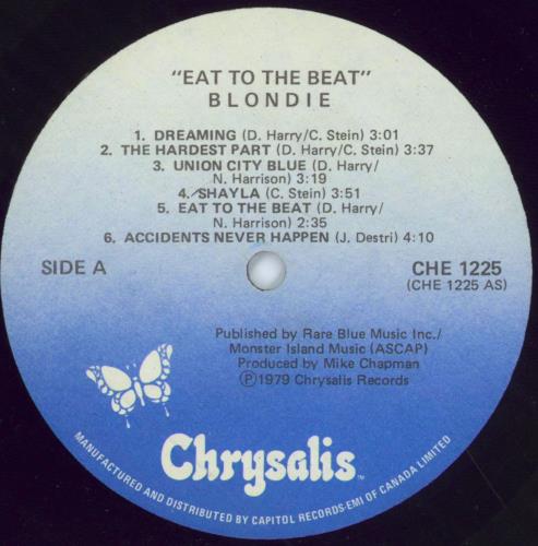 Blondie Eat To The Beat - EX vinyl LP album (LP record) Canadian BLOLPEA797210