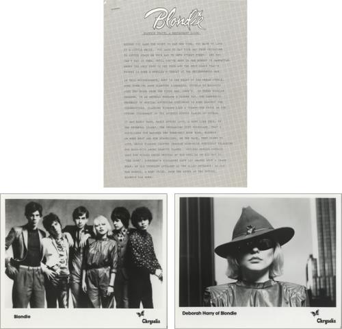 Blondie Eat To The Beat media press pack US BLOPPEA463358