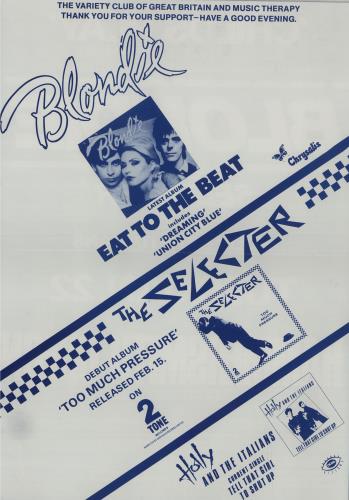 Blondie Hammersmith Odeon 1980 poster UK BLOPOHA681352