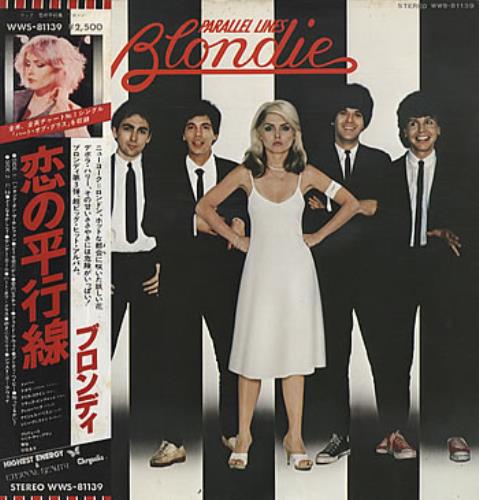 Blondie Parallel Lines - Heart Of Glass Obi vinyl LP album (LP record) Japanese BLOLPPA227308